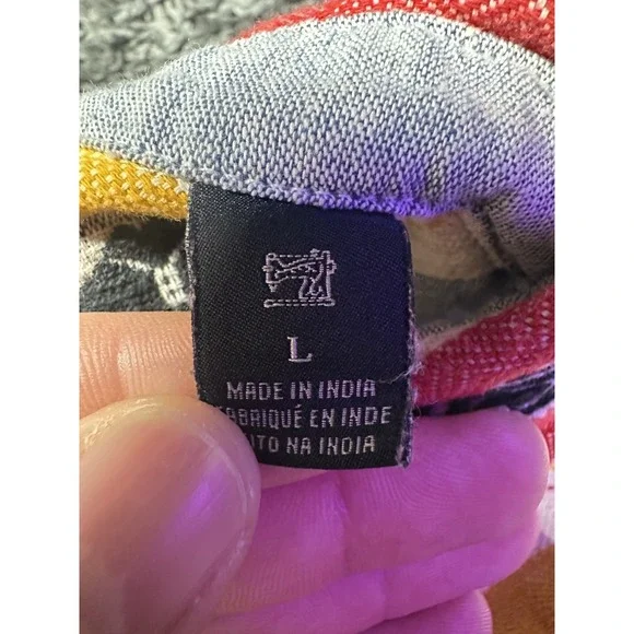 Scotch Soda Mens Large Red Colorful Special Delivery Aztec Navajo Western - Picture 7 of 8